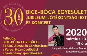 30 éves Jubileumi Jótékonysági Est Móron a Bice-Bócákért – ELHALASZTVA!