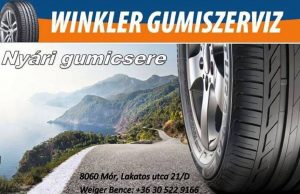 Itt az idő! Nyári gumi felszerelés Móron a Winkler Gumiszervizben