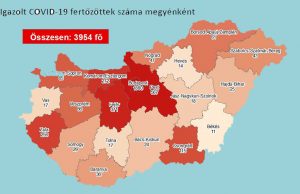 Egy hét alatt kis mértékben emelkedett a fertőzöttek száma Komárom-Esztergom és Fejér megyékben