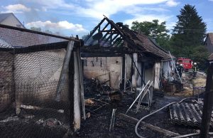 Állatok pusztultak el a tűzben Lovasberényben