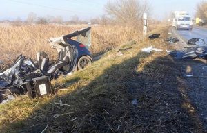 A mai 81-es főúton történt baleset – Képekben